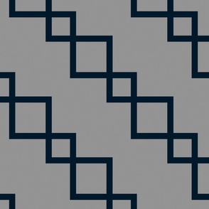 Gray and blue Geometric