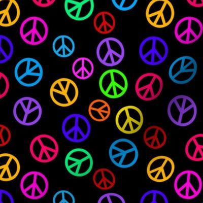 Hippie Daze Peace Signs 