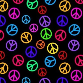 Hippie Daze Peace Signs 