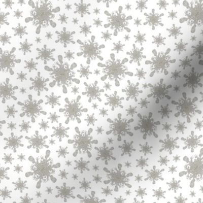 Vintage Snowflake Charm White 6x6