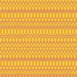 Dots and Stripe Organic grid pattern in Yellow and orange abstract grid repeat pattern