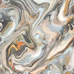 Autumn Swirls - Watercolor Paper Textured 