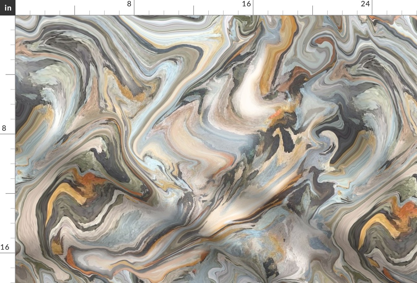 Autumn Swirls - Watercolor Paper Textured 