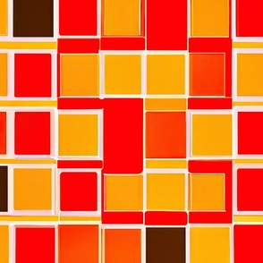 Orange_ brown squares 27