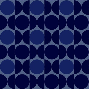 Retro Blue geometric