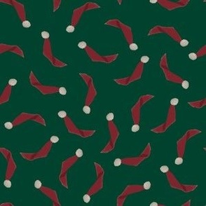 Santa's Cap Confetti Green 6x6