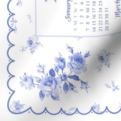 Ardith blue violet 2024 Tea Towel 