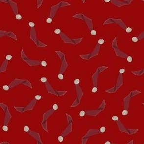 Santa's Cap Confetti Red 6x6