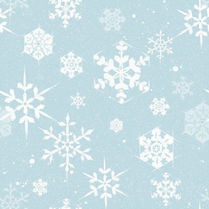 Hand-painted snowflakes