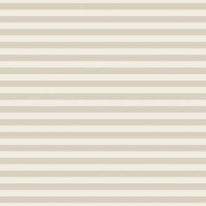 small scale // 2 color stripes - bone beige_ creamy white - simple horizontal // quarter inch stripe