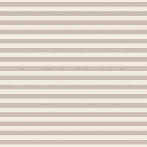 small scale // 2 color stripes - creamy white_ silver rust blush - simple horizontal // quarter inch stripe