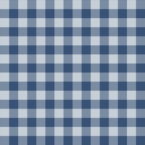 Denim Blue- Gingham- ss Extra Small- 1 4 Inch- Buffalo Plaid- Vichy Check- Neutral Checked- Linen Texture- Fall- Autumn-Thanksgiving- Cozy Cottage- Cottagecore- Winter- Neutral Blue