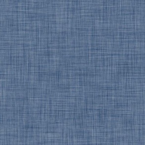 Denim Blue with Linen Texture- Medium- Faux Texture Blue Wallpaper- Fall- Autumn-Thanksgiving- Cozy Cottage- Cottagecore- Winter- Neutral Blue