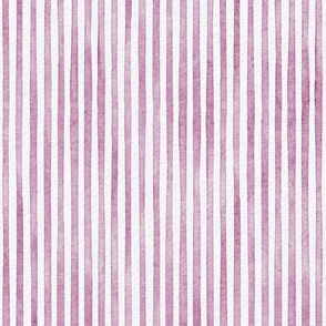 watercolor pink stripe - berry color - botanical pink stripe wallpaper