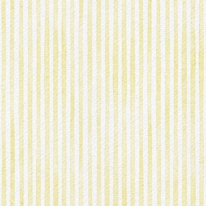 watercolor yellow stripe - buttercup color - botanical yellow stripe wallpaper