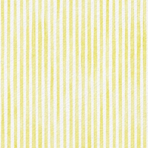 watercolor yellow stripe - lemon lime color - botanical yellow stripe wallpaper