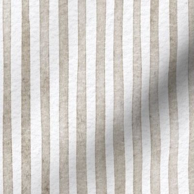 watercolor brown stripe - mushroom color - botanical brown stripe wallpaper