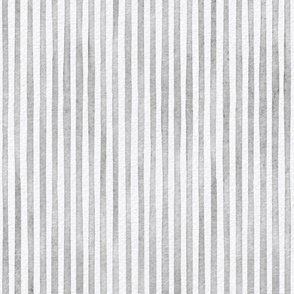 watercolor gray stripe - pewter color - botanical gray stripe wallpaper