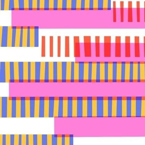 Vibrant Retro Stripes - Modern Geometric Design