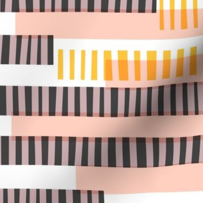 Vibrant Retro Stripes - Modern Geometric Design