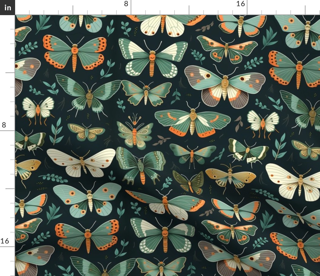 Moths On The Table Linens