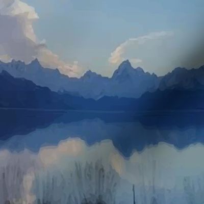 Blue Reflected Lake