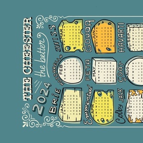 2024 Calendar - The Cheesier the better