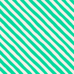 Candy Cane Stripes - Medium - Green White