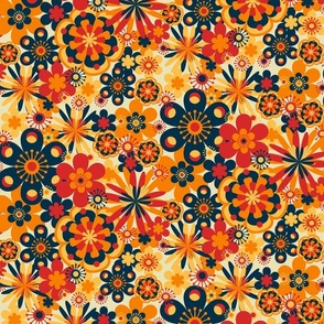 Groovy Blossoms: A Flower Power Pattern Revival