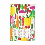 2024 Garden Vegetable calendar paper collage