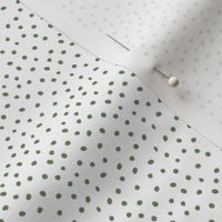 Olive green dots. Simple organic polka dots. 