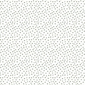 Olive green dots. Simple organic polka dots. 