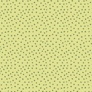 Olive green dots. Abstract organic polka dots. 
