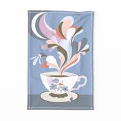 dreamy moonshine tea cup // tea towel