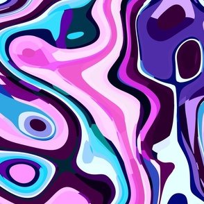 pink, blue and purple swirl