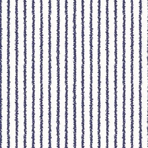 pinstripe navy blue stripes on white