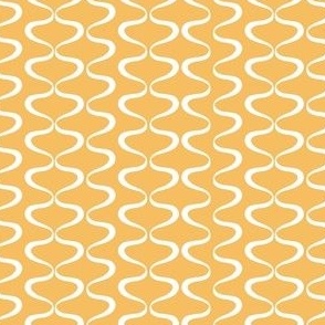 Small yellow  gourmet waves - FABRIC