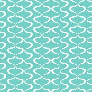 Small blue gourmet waves - FABRIC
