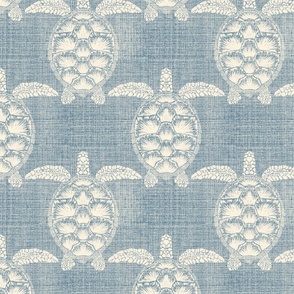 Canvas Sea Turtles (Classic Navy)