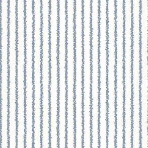 pinstripe dusty blue stripes on white