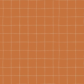 Hand-drawn Mini Grid in Autumn Peach