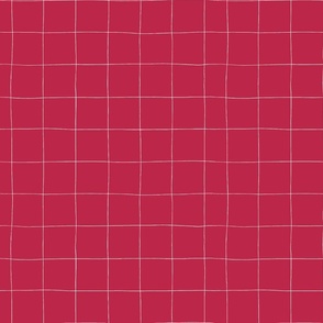 Hand-drawn Mini Grid in Viva Magenta