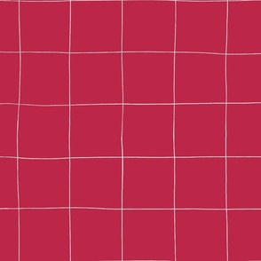 Hand-drawn Medium Grid in Viva Magenta