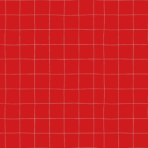 Hand-drawn Mini Grid in Red