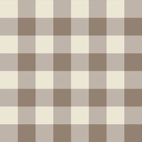 Khaki- Gingham- Small- 1/2 Inch- Buffalo Plaid- Vichy Check- Neutral Checked- Linen Texture- Fall- Autumn-Thanksgiving- Cozy Cottage- Cottagecore- Earthy Tones
