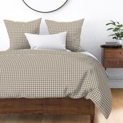 Khaki- Gingham- Extra Small- 1 4 Inch- Buffalo Plaid- Vichy Check- Neutral Checked- Linen Texture- Fall- Autumn-Thanksgiving- Cozy Cottage- Cottagecore- Earthy Tones