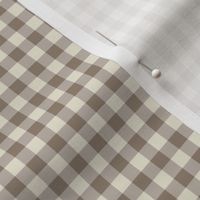 Khaki- Gingham- sss Mini- 1 16 Inch- Buffalo Plaid- Vichy Check- Neutral Checked- Linen Texture- Fall- Autumn-Thanksgiving- Cozy Cottage- Cottagecore- Earthy Tones