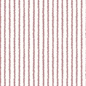 pinstripe dusty rose purple stripes on white