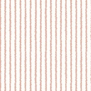 pinstripe dusty pink stripes on white