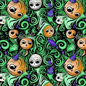 Spooky Spector Party - Green/Orange